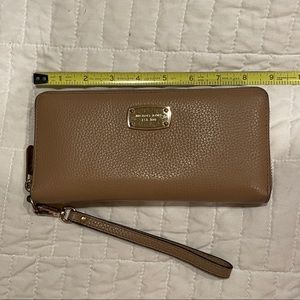 Michael Kors double zip wallet with wristlet strap